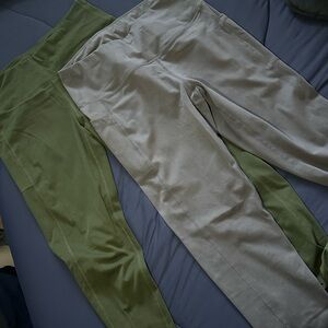 Green and Gray Leggings Set